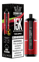 Al Fakher Crown Bar Two Apple Disposable 15000 Puff 6 mg